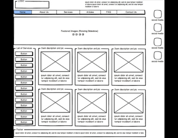 Wireframe/Balsamiq